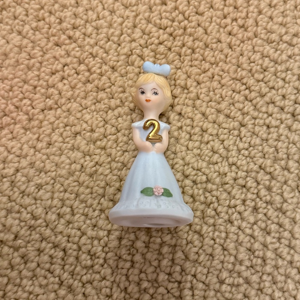 vintage two year old figurine of 1983 growing up girls collection - enesco!